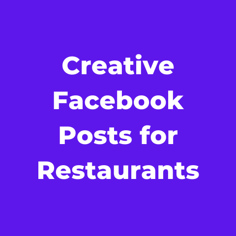 10+ Creative Facebook Posts for Restaurants