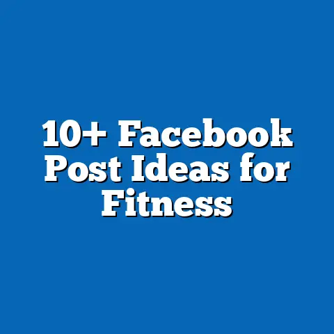 10+ Facebook Post Ideas for Fitness