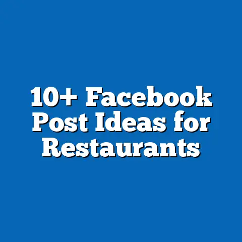 10+ Facebook Post Ideas for Restaurants