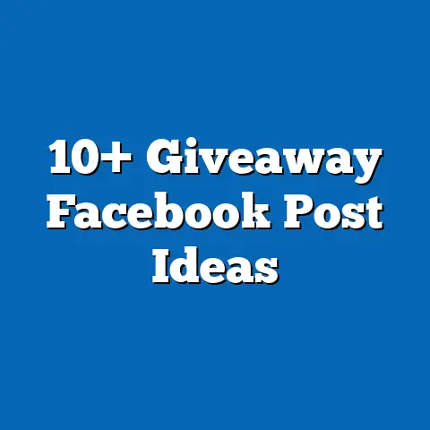 10+ Giveaway Facebook Post Ideas