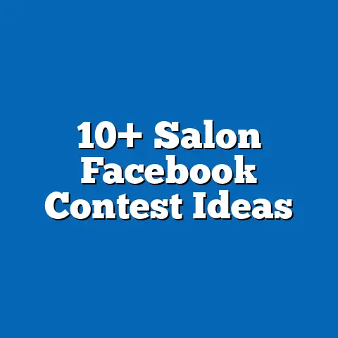 10+ Salon Facebook Contest Ideas