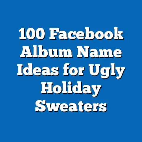 100 Facebook Album Name Ideas for Ugly Holiday Sweaters