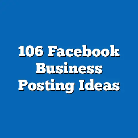 106 Facebook Business Posting Ideas
