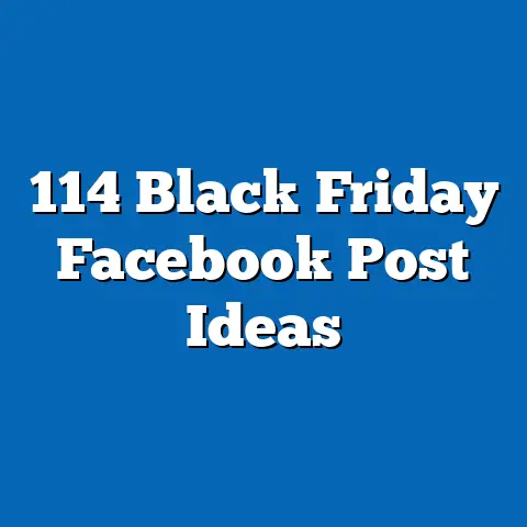 114 Black Friday Facebook Post Ideas