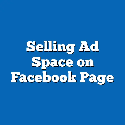Selling Ad Space on Facebook Page