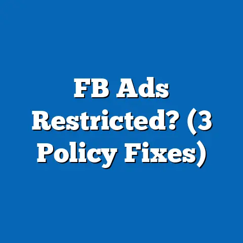 FB Ads Restricted? (3 Policy Fixes)