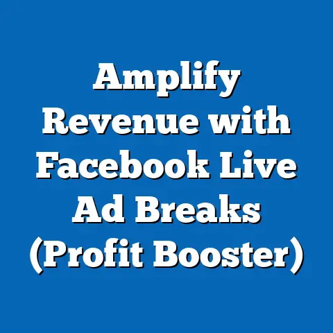Amplify Revenue with Facebook Live Ad Breaks  (Profit Booster)
