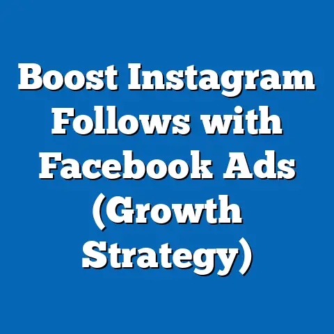 Boost Instagram Follows with Facebook Ads  (Growth Strategy)
