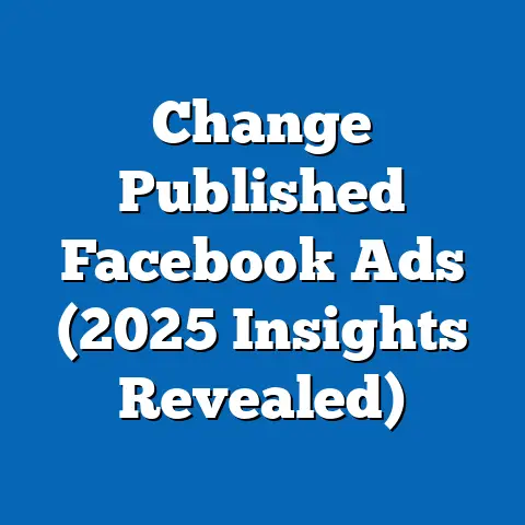 Change Published Facebook Ads  (2025 Insights Revealed)
