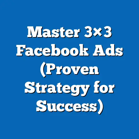 Master 3×3 Facebook Ads  (Proven Strategy for Success)