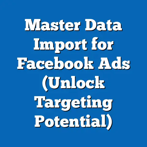 Master Data Import for Facebook Ads  (Unlock Targeting Potential)