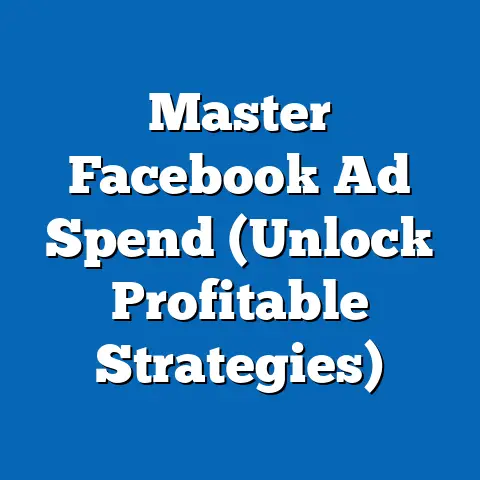 Master Facebook Ad Spend  (Unlock Profitable Strategies)