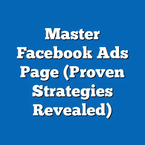 Master Facebook Ads Page  (Proven Strategies Revealed)
