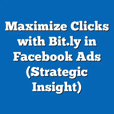 Maximize Clicks with Bit.ly in Facebook Ads  (Strategic Insight)