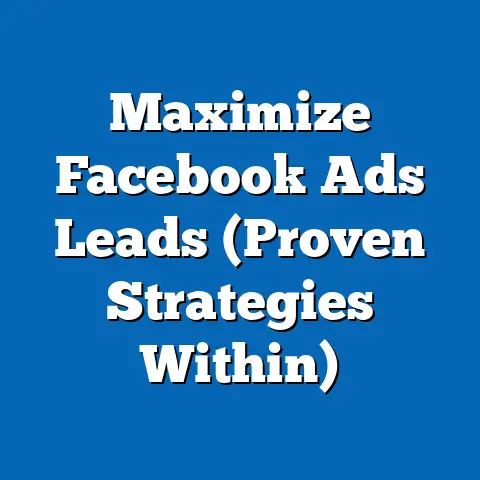 Maximize Facebook Ads Leads  (Proven Strategies Within)