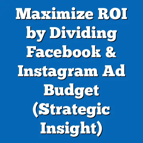 Maximize ROI by Dividing Facebook & Instagram Ad Budget  (Strategic Insight)