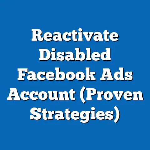 Reactivate Disabled Facebook Ads Account  (Proven Strategies)