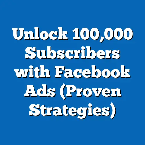 Unlock 100,000 Subscribers with Facebook Ads  (Proven Strategies)