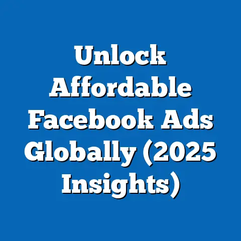 Unlock Affordable Facebook Ads Globally  (2025 Insights)