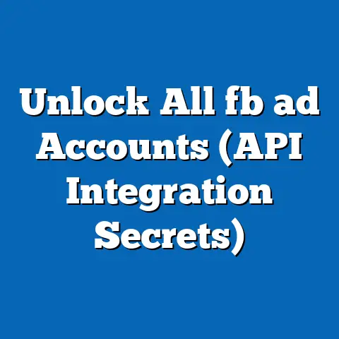 Unlock All fb ad Accounts (API Integration Secrets)