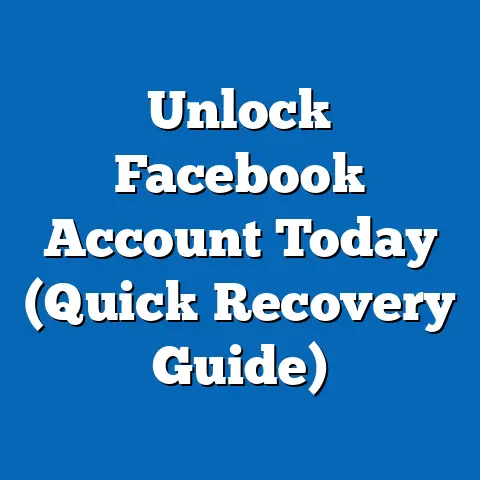 Unlock Facebook Account Today  (Quick Recovery Guide)