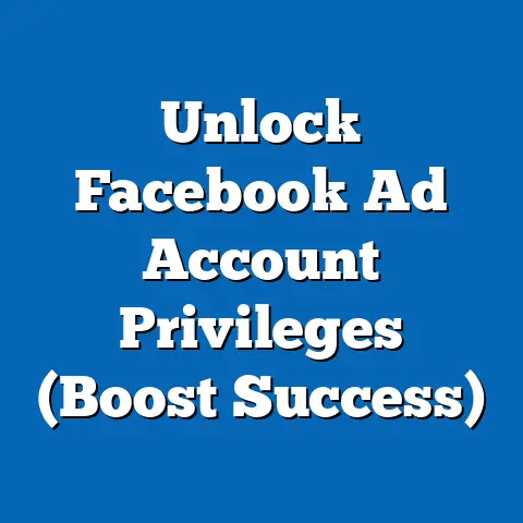 Unlock Facebook Ad Account Privileges  (Boost Success)