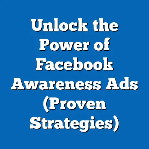 Unlock the Power of Facebook Awareness Ads  (Proven Strategies)