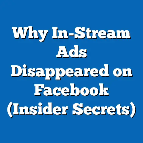 Why In-Stream Ads Disappeared on Facebook  (Insider Secrets)