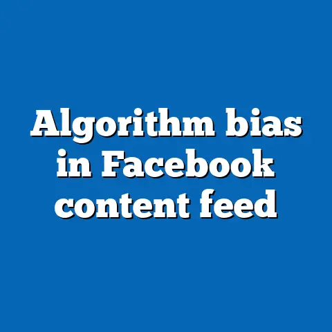 Algorithm bias in Facebook content feed