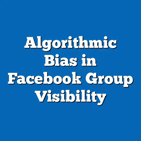 Algorithmic Bias in Facebook Group Visibility