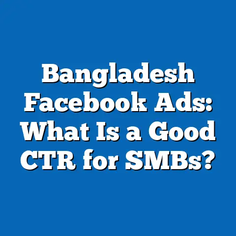 Bangladesh Facebook Ads: What Is a Good CTR for SMBs?
