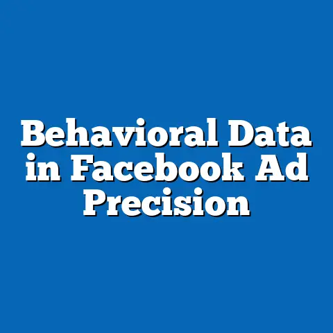 Behavioral Data in Facebook Ad Precision