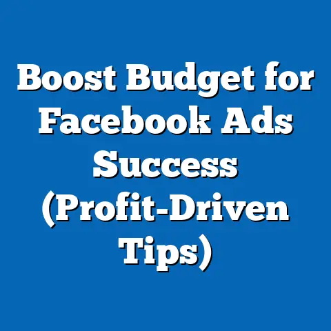 Boost Budget for Facebook Ads Success  (Profit-Driven Tips)