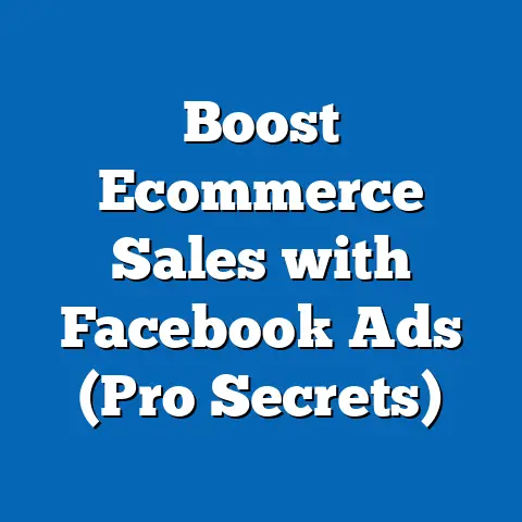 Boost Ecommerce Sales with Facebook Ads  (Pro Secrets)