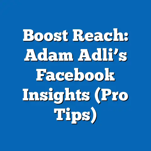 Boost Reach: Adam Adli’s Facebook Insights  (Pro Tips)