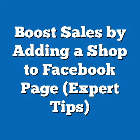 Boost Sales by Adding a Shop to Facebook Page  (Expert Tips)