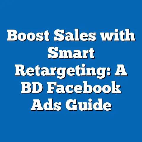 Boost Sales with Smart Retargeting: A BD Facebook Ads Guide