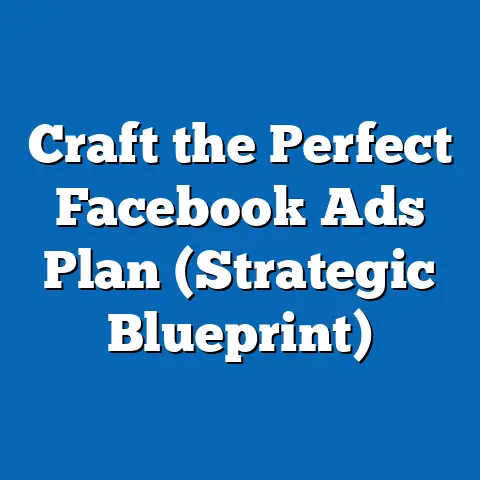Craft the Perfect Facebook Ads Plan  (Strategic Blueprint)