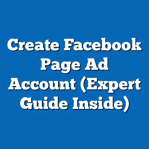 Create Facebook Page Ad Account  (Expert Guide Inside)