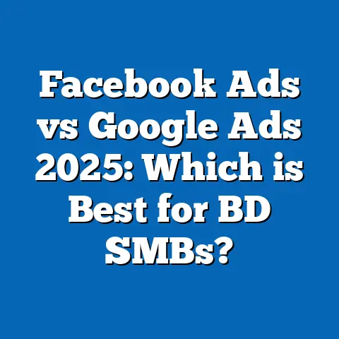 Facebook Ads vs Google Ads 2025: Which is Best for BD SMBs?