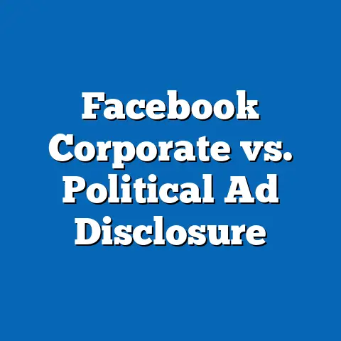 Facebook Corporate vs. Political Ad Disclosure