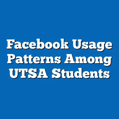 Facebook Usage Patterns Among UTSA Students