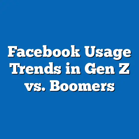 Facebook Usage Trends in Gen Z vs. Boomers