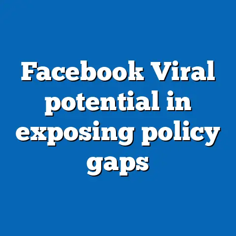 Facebook Viral potential in exposing policy gaps