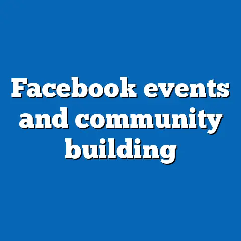Facebook events and community building