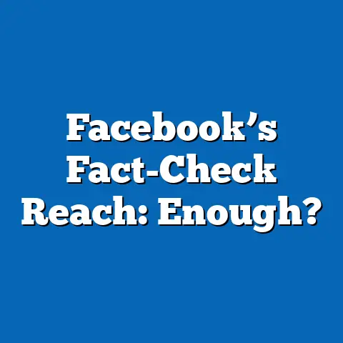 Facebook’s Fact-Check Reach: Enough?