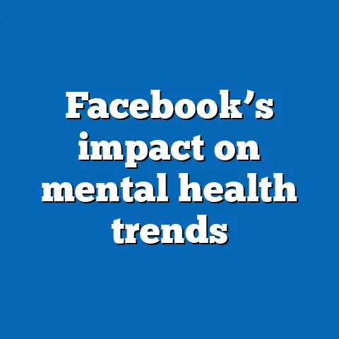 Facebook’s impact on mental health trends