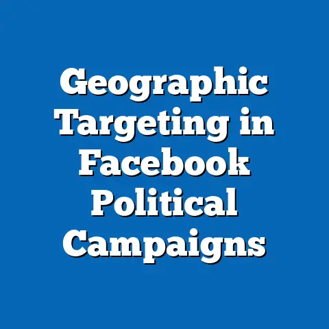 Geographic Targeting in Facebook Political Campaigns