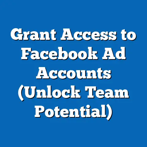 Grant Access to Facebook Ad Accounts  (Unlock Team Potential)