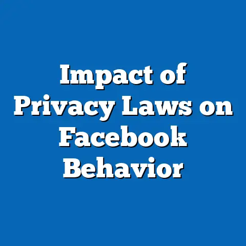 Impact of Privacy Laws on Facebook Behavior